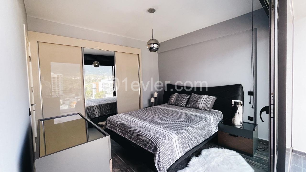 TURKISH TITLE ! 3+1 FULLY FURNISHED PENTHOUSE FLAT FOR SALE  WITH PRIVATE POOL IN KYRENIA CENTER