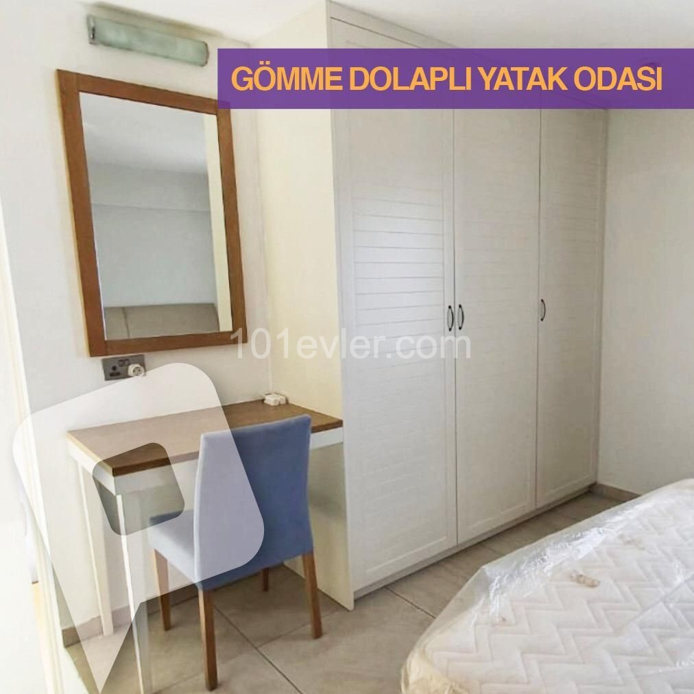 GİRNE MERKEZ'DE 1+1 ORTAK HAVUZLU FULL EŞYALI KİRALIK DAİRE