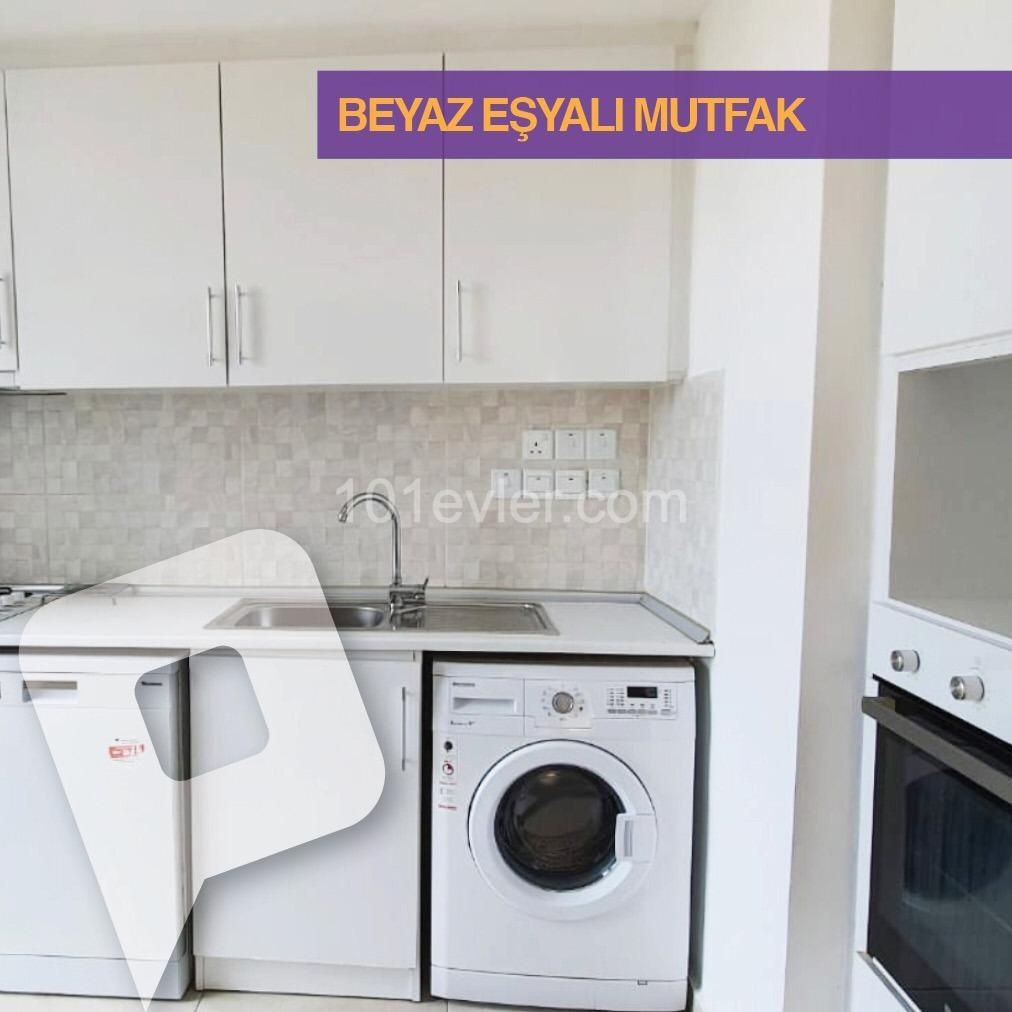 GİRNE MERKEZ'DE 1+1 ORTAK HAVUZLU FULL EŞYALI KİRALIK DAİRE