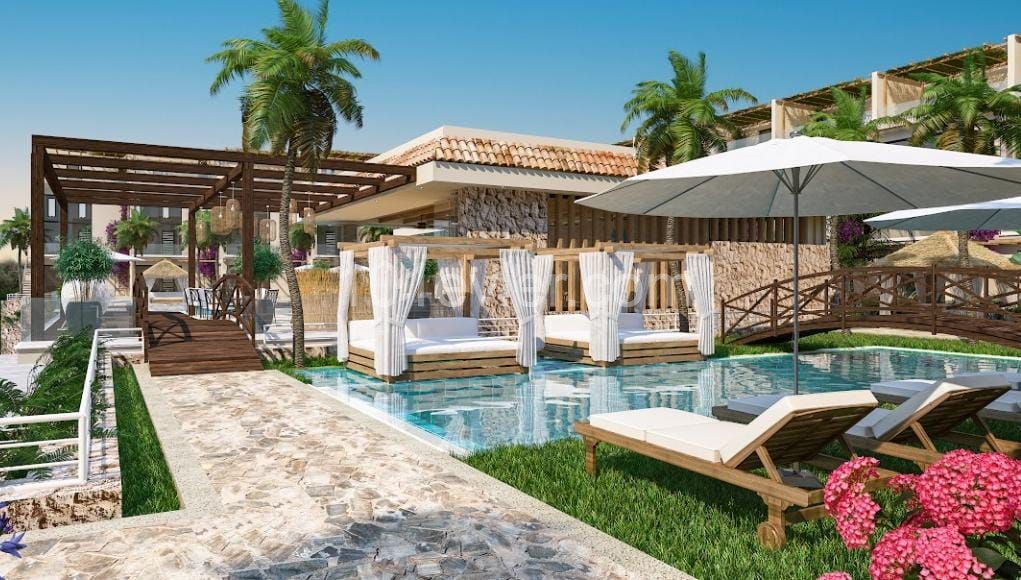 PROJEKT LIEFERUNG DEZEMBER 2024 ! 3 + 1 BUNGALOW MIT PRIVATEM POOL UND TERRASSE IN KYRENIA SÜßWASSER ** 