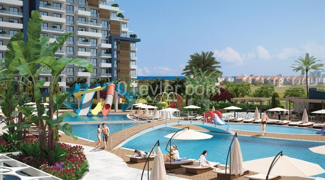 PROJECT DELIVERY DECEMBER 2023! 2+1 FLATS FOR SALE IN GIRNE İSKELE WITH INVESTMENT OPPORTUNITIES STARTING FROM 88.000 GBP