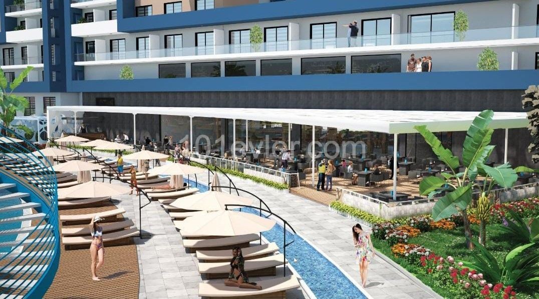 PROJECT DELIVERY DECEMBER 2023! 2+1 FLATS FOR SALE IN GIRNE İSKELE WITH INVESTMENT OPPORTUNITIES STARTING FROM 88.000 GBP