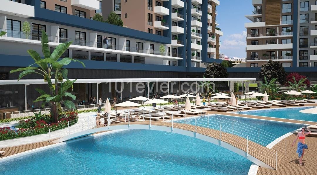 PROJECT DELIVERY DECEMBER 2023! 2+1 FLATS FOR SALE IN GIRNE İSKELE WITH INVESTMENT OPPORTUNITIES STARTING FROM 88.000 GBP