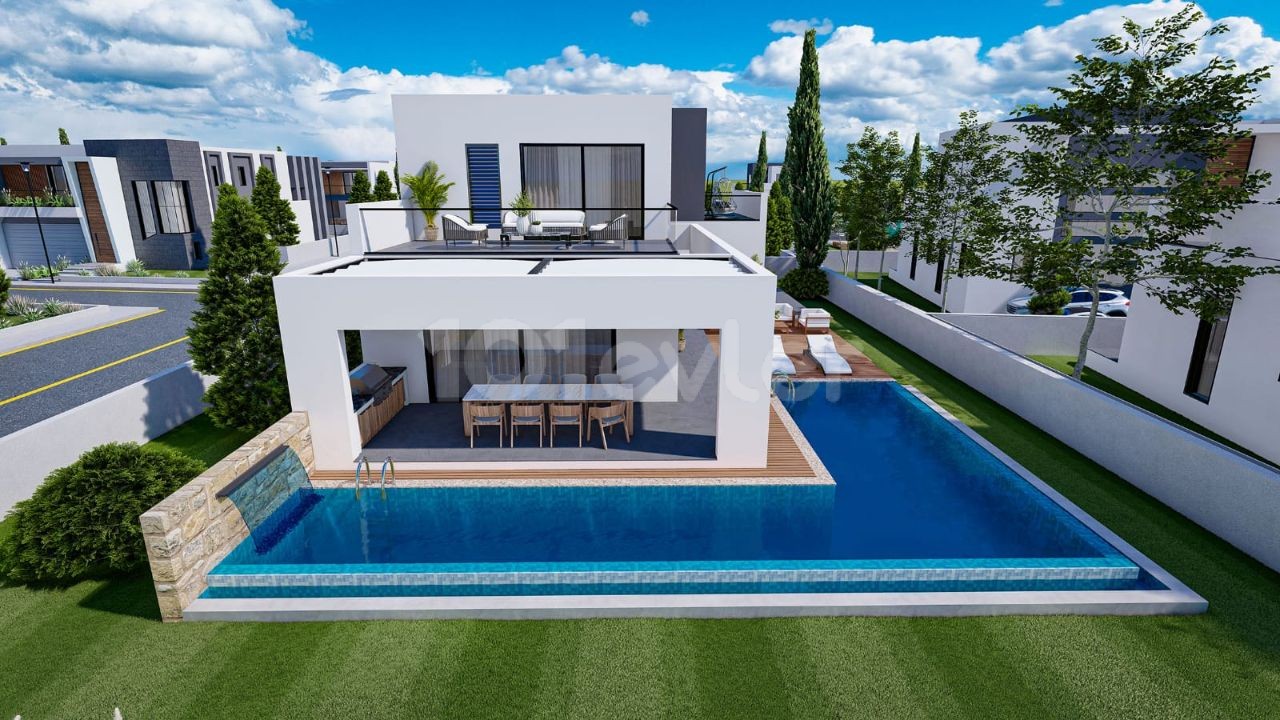 PROJECT DELIVERY JUNE 2024 ! 4+1 VILLA WITH PRIVATE POOL FOR SALE IN MAGUSA YENİBOGAZİÇİ