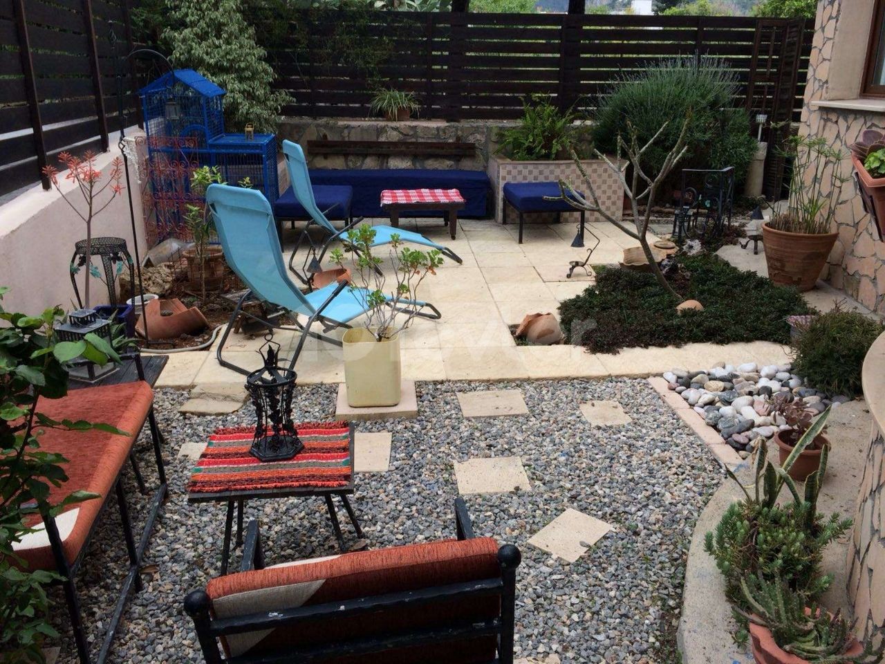 3 + 1 APARTMENT FOR SALE WITH GARDEN AND FIREPLACE IN KYRENIA DOGANKOY ** 