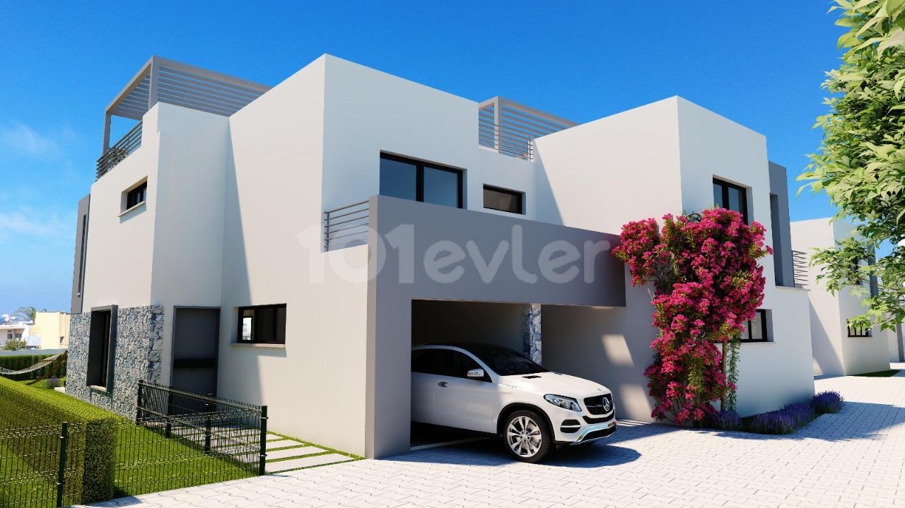 TRIPLEX VILLAS WITH 2+1 SHARED POOL IN KARAOGLANOGLU DISTRICT OF KYRENIA, CYPRUS ** 