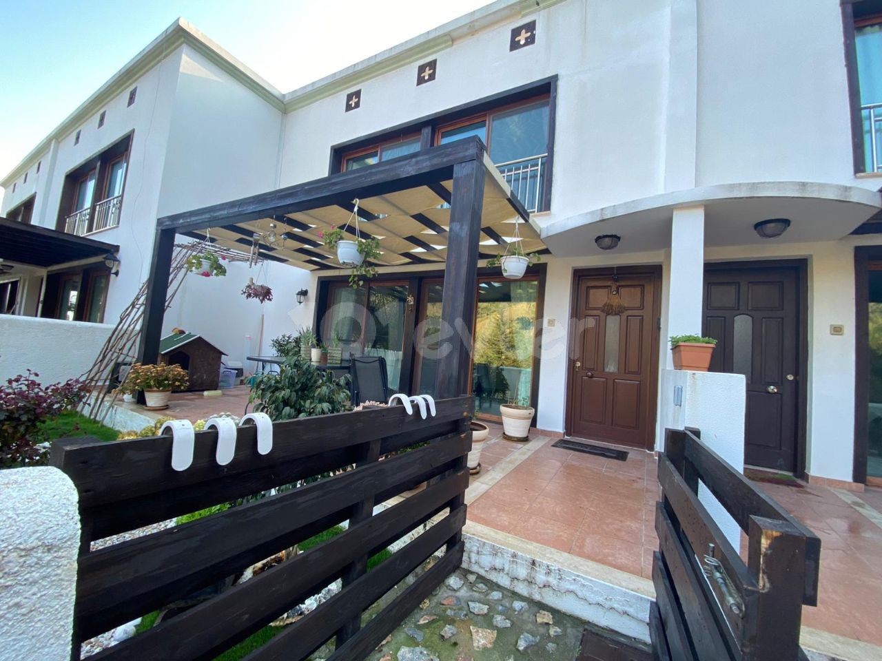 CYPRUS KYRENIA BELLAPAIS IS A TWIN VILLA WITH 3+1 GARDEN IN A MOUNTAIN SEA VIEW SITE ** 