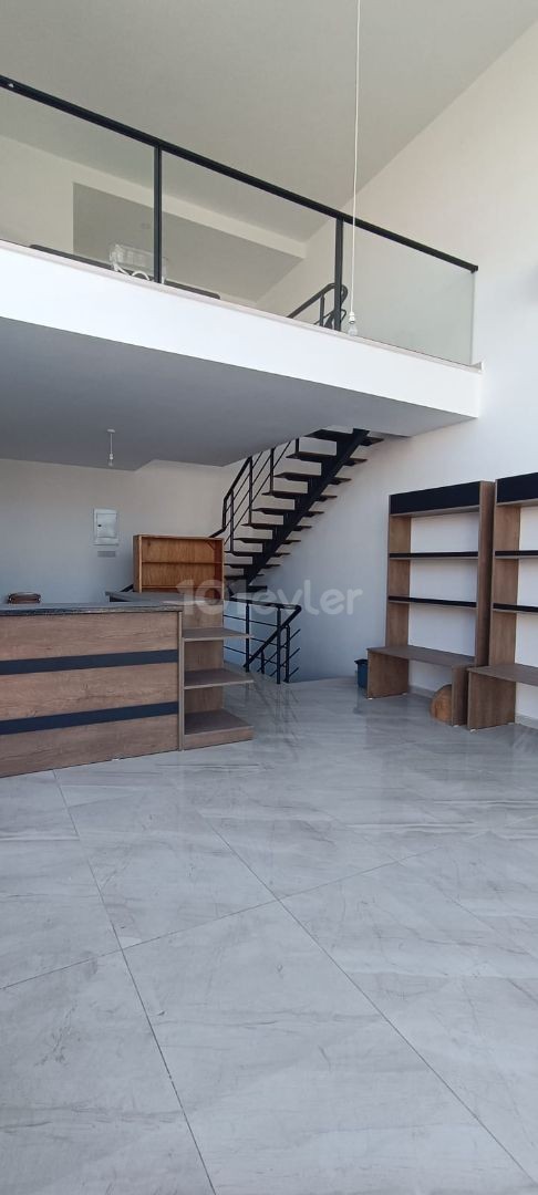 RENT A SHOP WITH A STOREYED WAREHOUSE ON THE HIGHWAY IN KYRENIA, CYPRUS ** 