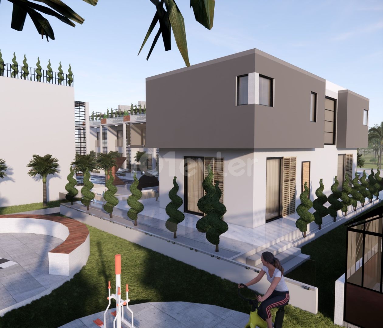 KYRENIA Karsiyaka 2 + 1 TWIN VILLAS WITH SHARED POOL ** 