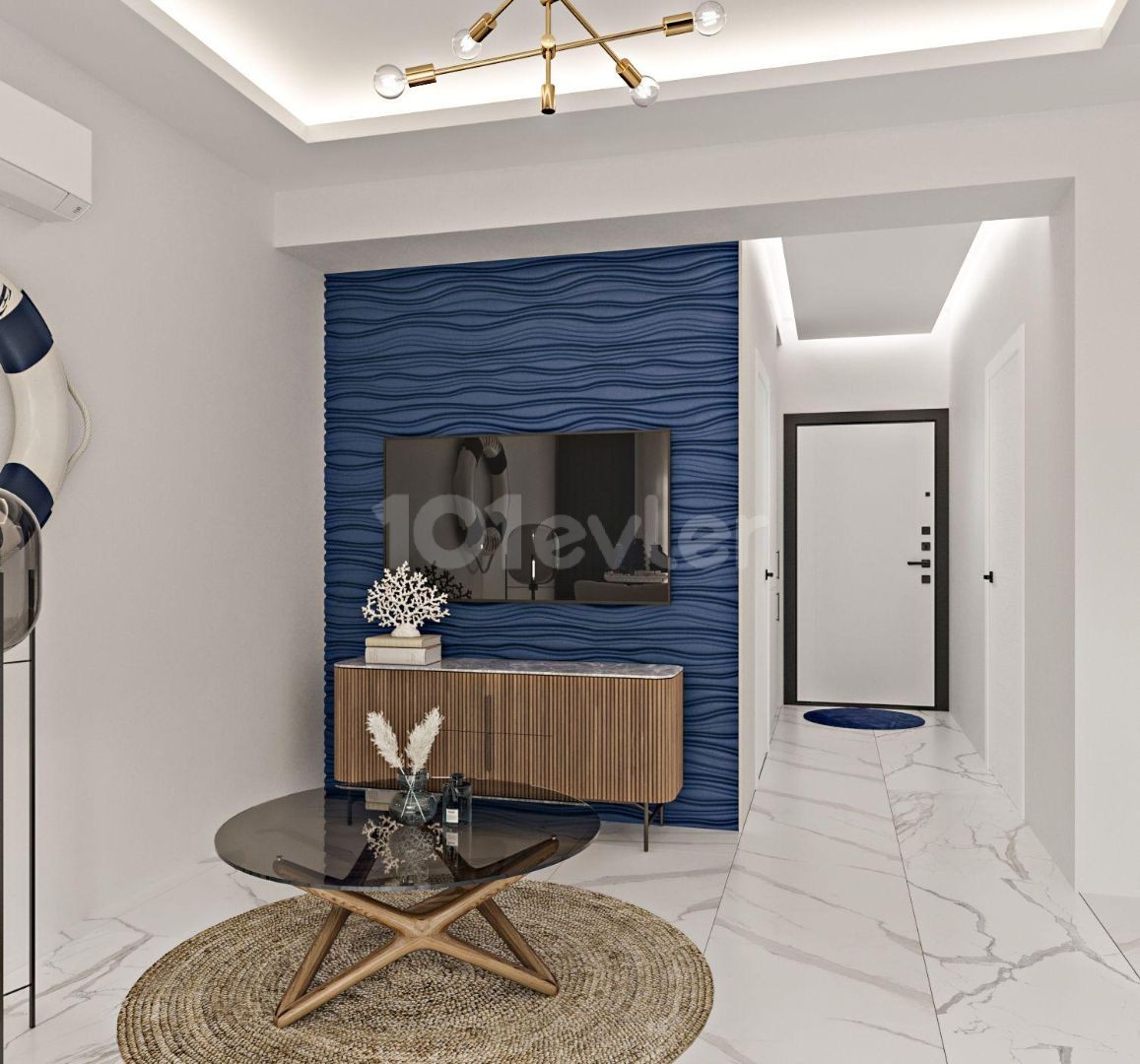 GİRNE ALSANCAK'TA YENİ 2+1 SATILIK DAİRE SİTE İÇERİSİNDE MAYIS 2023 TESLİM