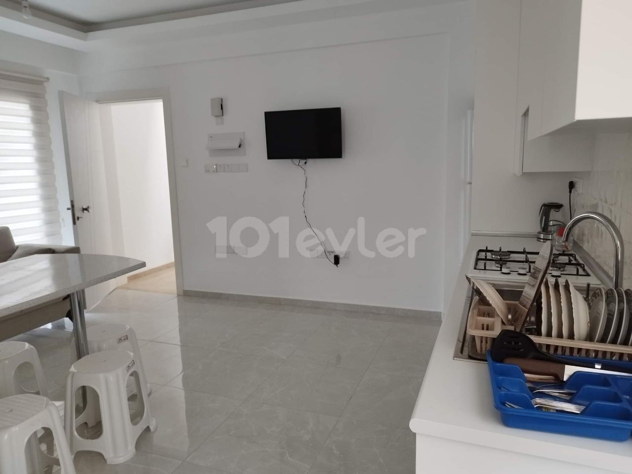 GİRNE ALSANCAK BÖLGESİNDE 1+1 EŞYALI KİRALIK DAİRE  