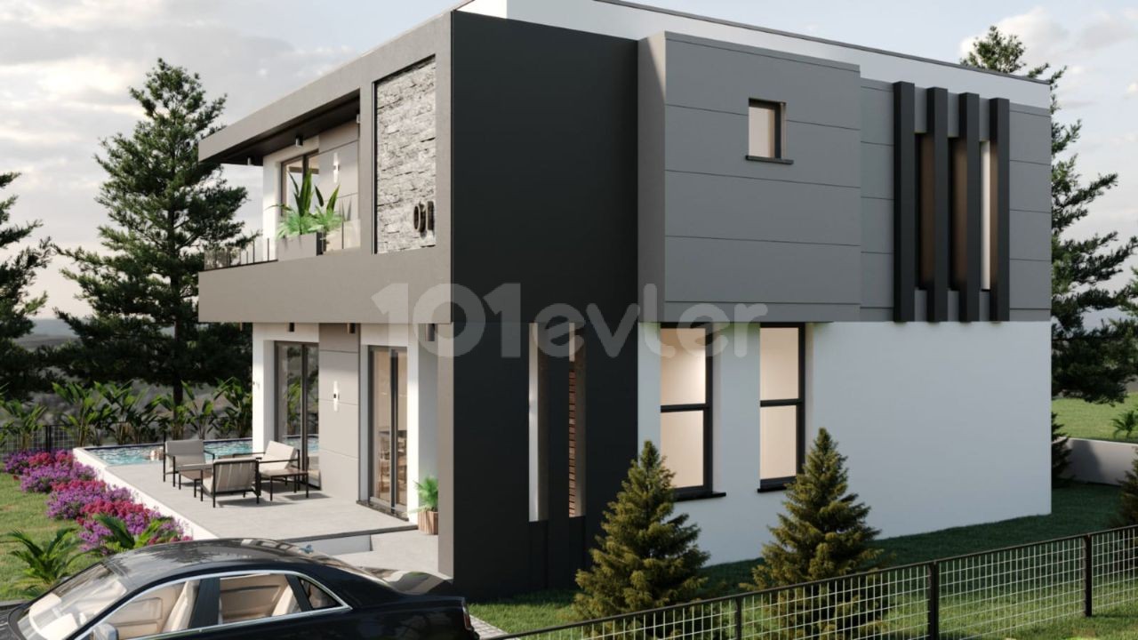 GİRNE OZANKÖY'DE 4+1 199 m2 EMSALSİZ VİLLA