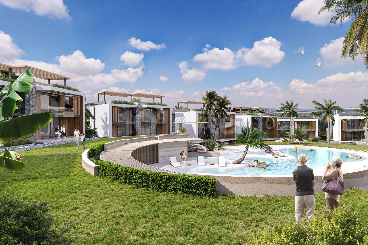 GIRNE BAHÇELİ 4+1 VILLA MIT PRIVATEM POOL, DACHTERRASSE, GELIEFERT IM MÄRZ 2024