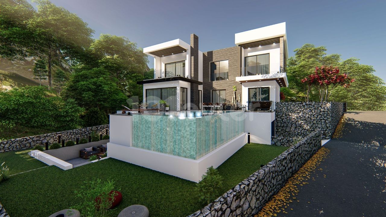 TRIBLEX 4+1 SUPERLUXUS-VILLA IN GİRNE KARMI