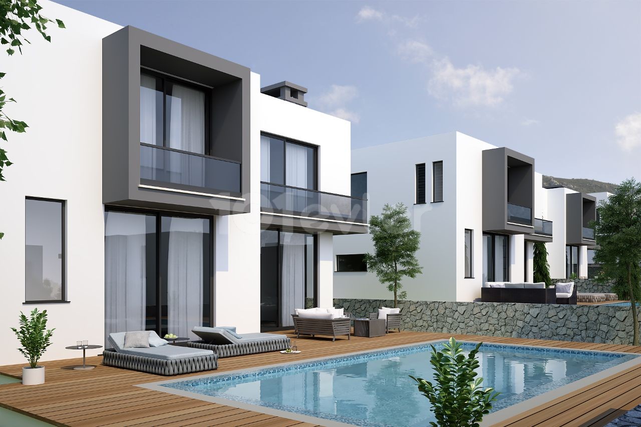 TRIBLEX 4+1 SUPERLUXUS-VILLA IN GİRNE KARMI