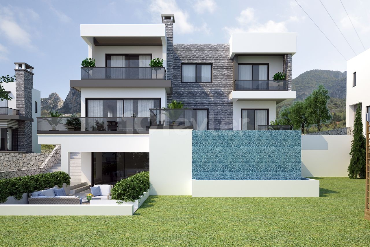 TRIBLEX 4+1 SUPERLUXUS-VILLA IN GİRNE KARMI