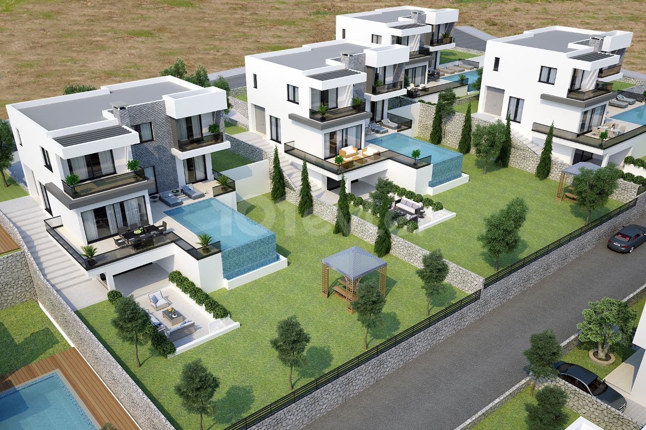 TRIBLEX 4+1 SUPERLUXUS-VILLA IN GİRNE KARMI