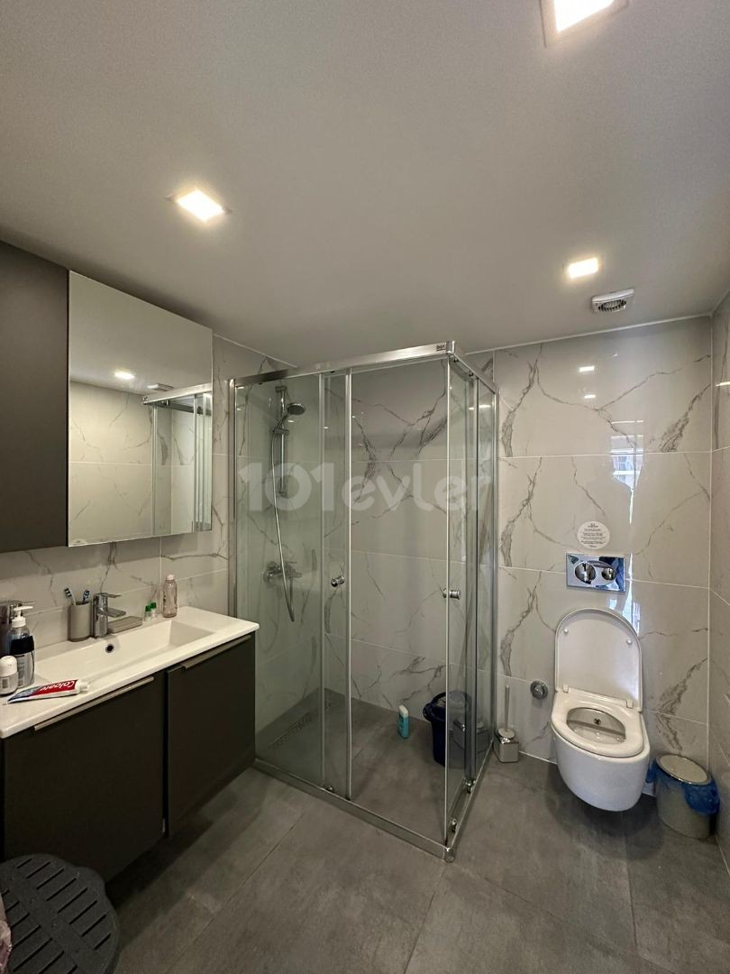 İskele, Long beach / Cortyard 1+1 flat for RENT