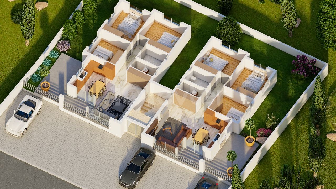 3+1 2 Floor Flats for Sale in Dumlupınar