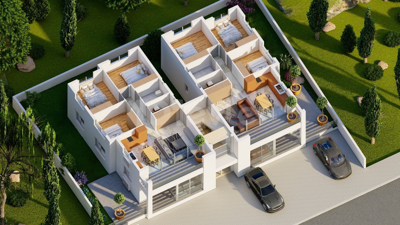 3+1 2 Floor Flats for Sale in Dumlupınar