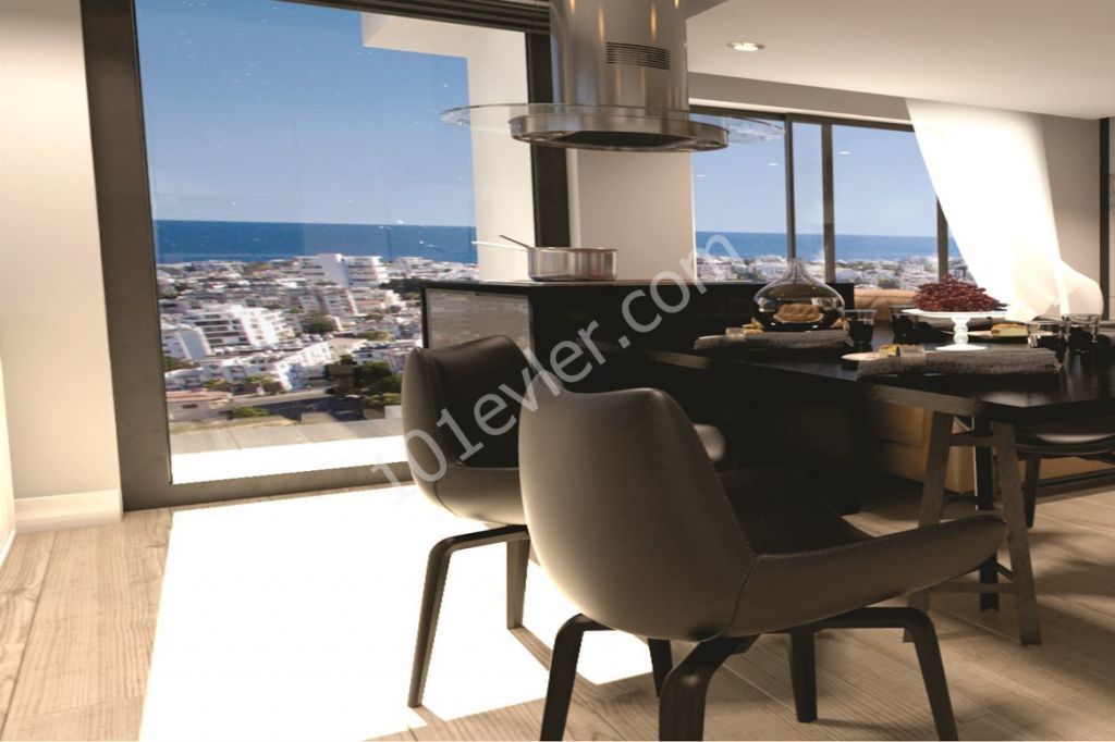 A 1+1, 2+1, 3+1  Super Luxury  Apartments For Sale in Central Kyrenia 