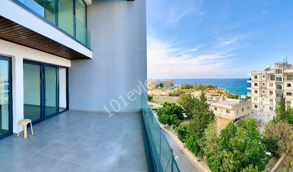 3 + 1 Penthouse for Sale in Kyrenia Center | Dublex | Castle and Sea View