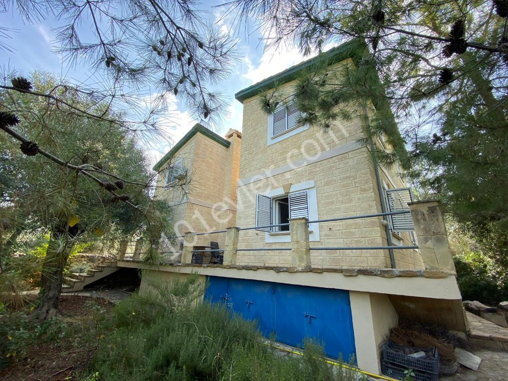 Girne, Zeytinlik’te 4+1 Türk Koçanlı Solar Eko Villa | Orman İçinde