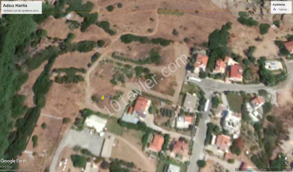 Residential Zoned Plot For Sale in Alsancak, Kyrenia