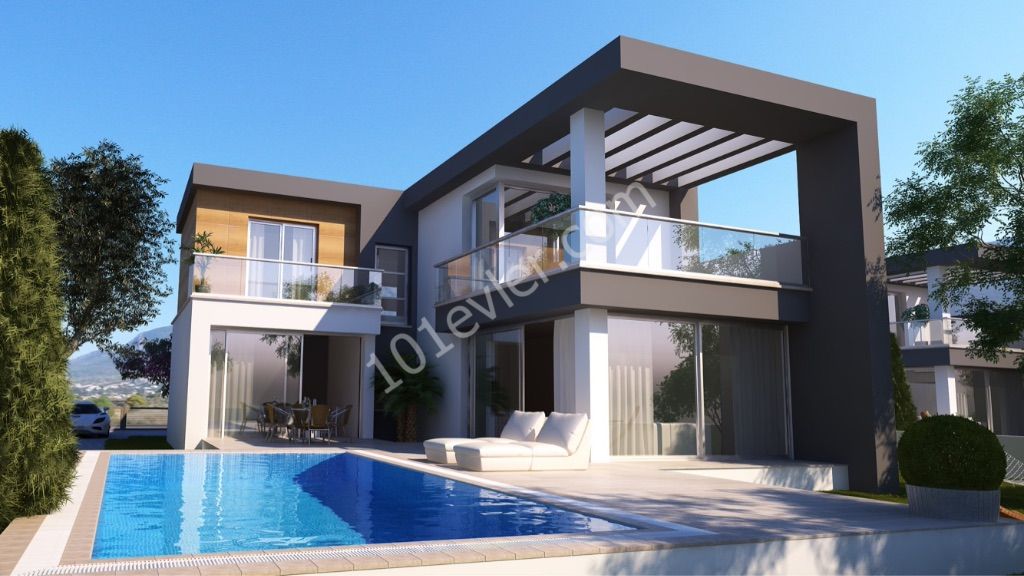 4+1 Villa for Sale in Kyrenia Çatalköy | With Pool and Quiet ** 