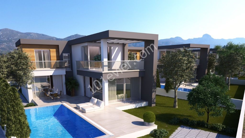 4+1 Villa zum Verkauf in Kyrenia Chatalköy / Pool und ruhig ** 