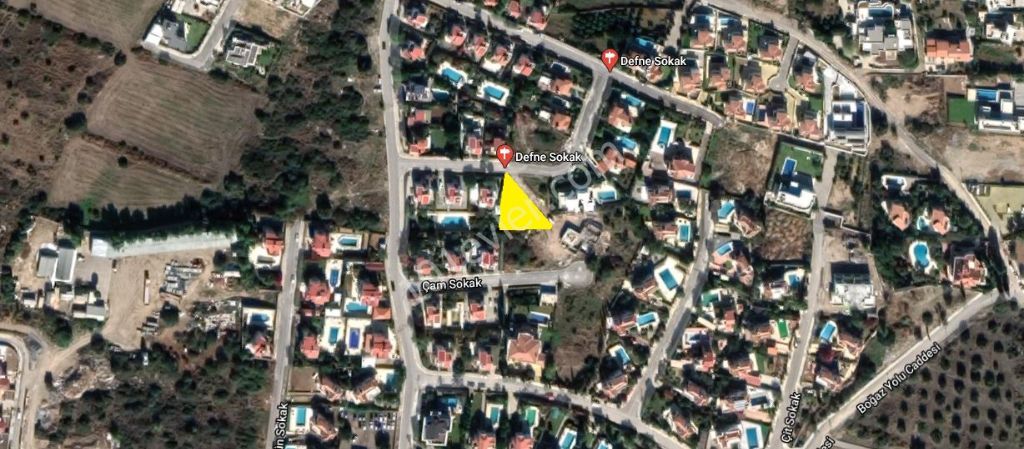 Residential Zoned Plot For Sale in Bellapais, Kyrenia