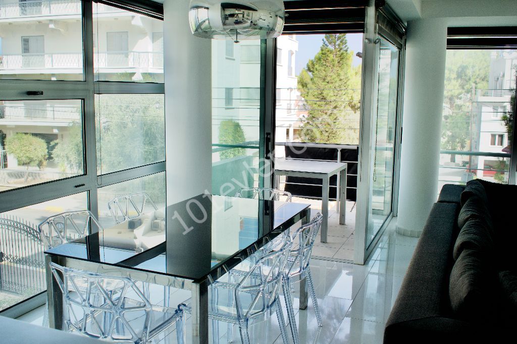 Flat for Sale in Kyrenia Center 2 + 1 | 35 m2 Garden | Modern Design