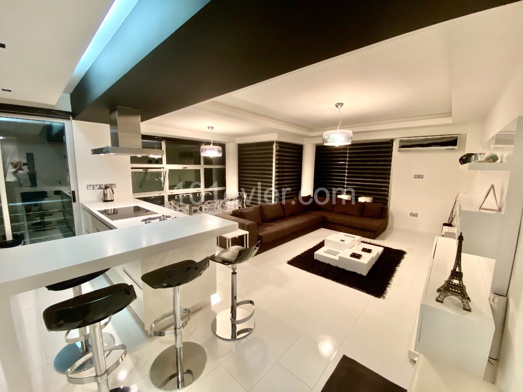 Flat for Sale in Kyrenia Center 2 + 1 | 35 m2 Garden | Modern Design