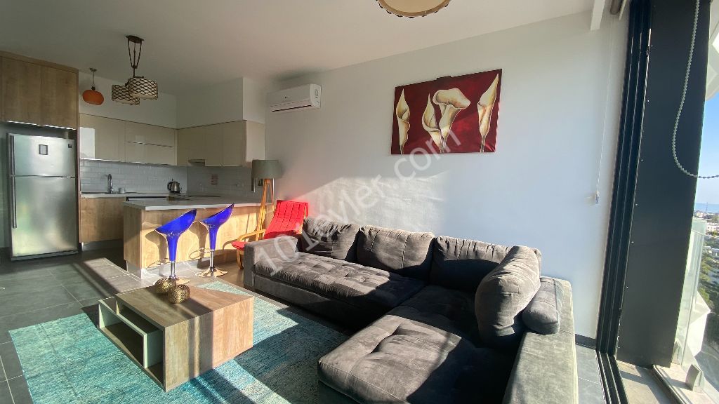 Girne Merkez’de 1+1 Kiralık Daire | Full Eşya | Deniz ve Dağ Manzarası