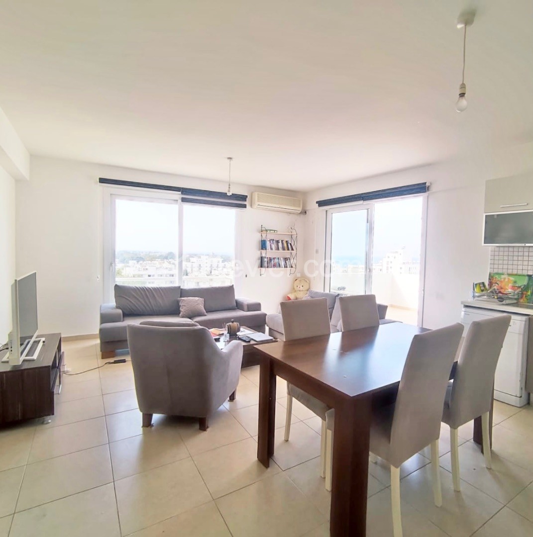 Girne Kaşgar’da 2+1 Satılık | Penthouse Daire| Deniz ve Dağ Manzaralı | Fırsat Fiyat