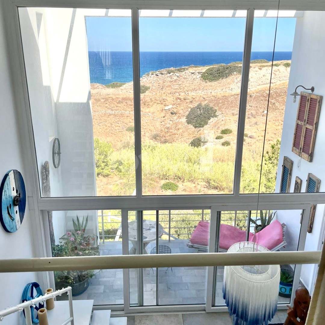 Kyrenia,Bahçeli | 1 Bedroom Loft Apartment | Uncut Sea View