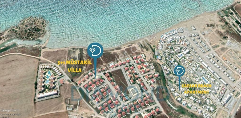 İskele Boğaz'da Kiralık 5+1 Villa