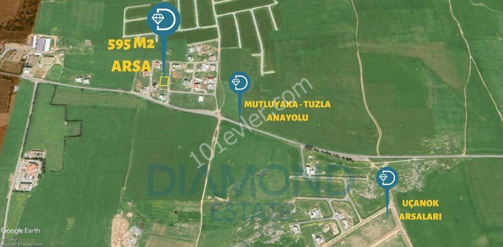 Mutluyaka - Tuzla Arası Satılık 595 m2 Arsa