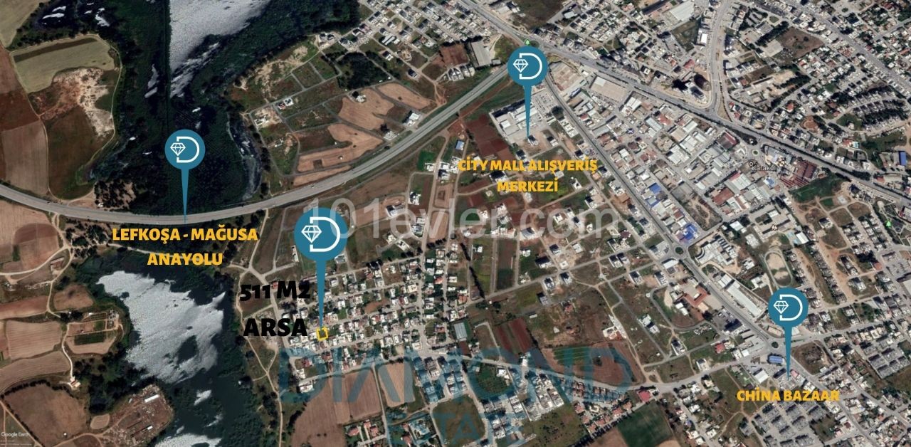 Çanakkale, Mağusa Bölgesi'nde Satılık 511 m2 Arsa