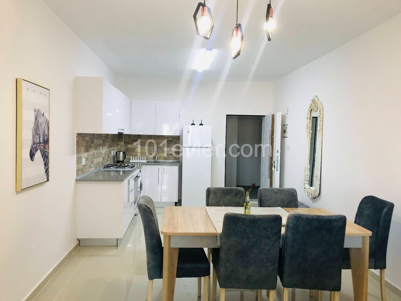 1+1 Flat for Rent in Long Beach, Iskele