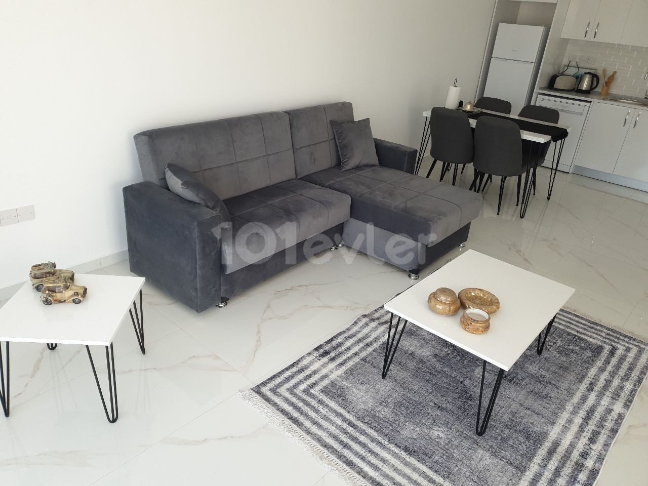 2+1 luxury furnished new apartment for rent on salamis road in Famagusta Glabsides area