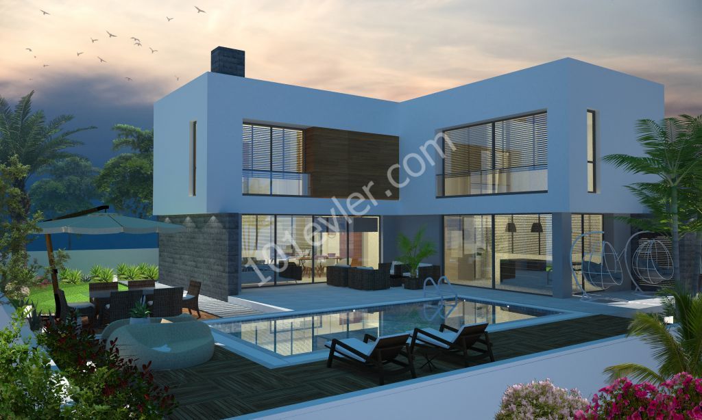 LUXURIOUS 4 BEDROOM VILLA WITH A PRIVATE POOL IN KYRENIA CATALKOY !