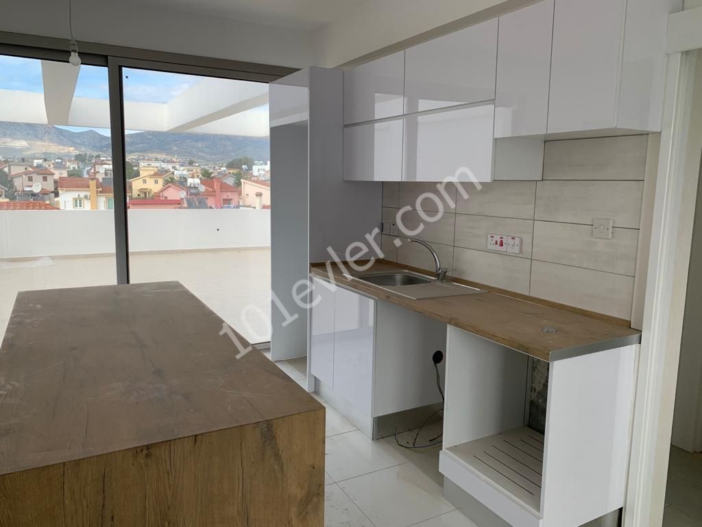 Hamitköy Merkezde  dağ  manzaralı  2+1 Penthouse Satılık