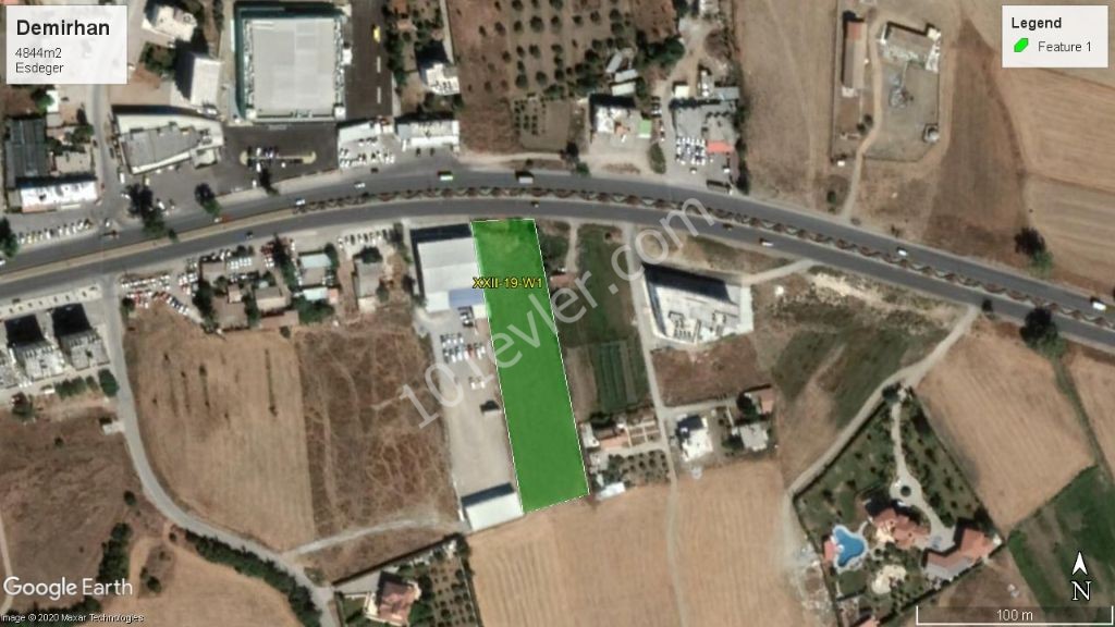 ON THE MAIN ROAD IN NICOSIA DEMIRHAN, EQUIVALENT, CHAPTER 96, 3.5 ACRES OF LAND ! ** 