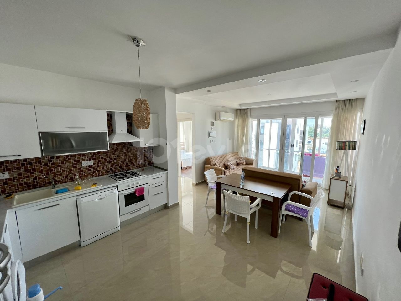 TURKISH 2 + 1 APARTMENT FOR SALE IN NICOSIA DEREBOYU WITH FULL FURNISHINGS! ** 