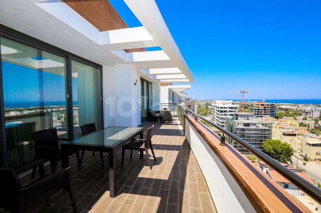 3+1 Penthouse zur Miete in Kyrenia