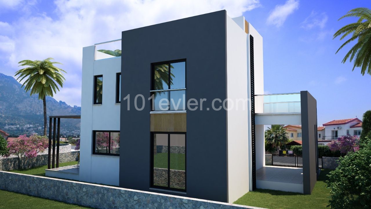 Girne Karşıyaka'da 4+1, 304 m2 Havuzlu Satılık Villalar 195.000 STG !!!