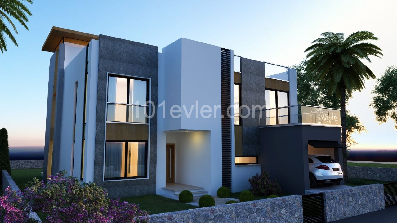 Girne Karşıyaka'da 4+1, 304 m2 Havuzlu Satılık Villalar 195.000 STG !!!