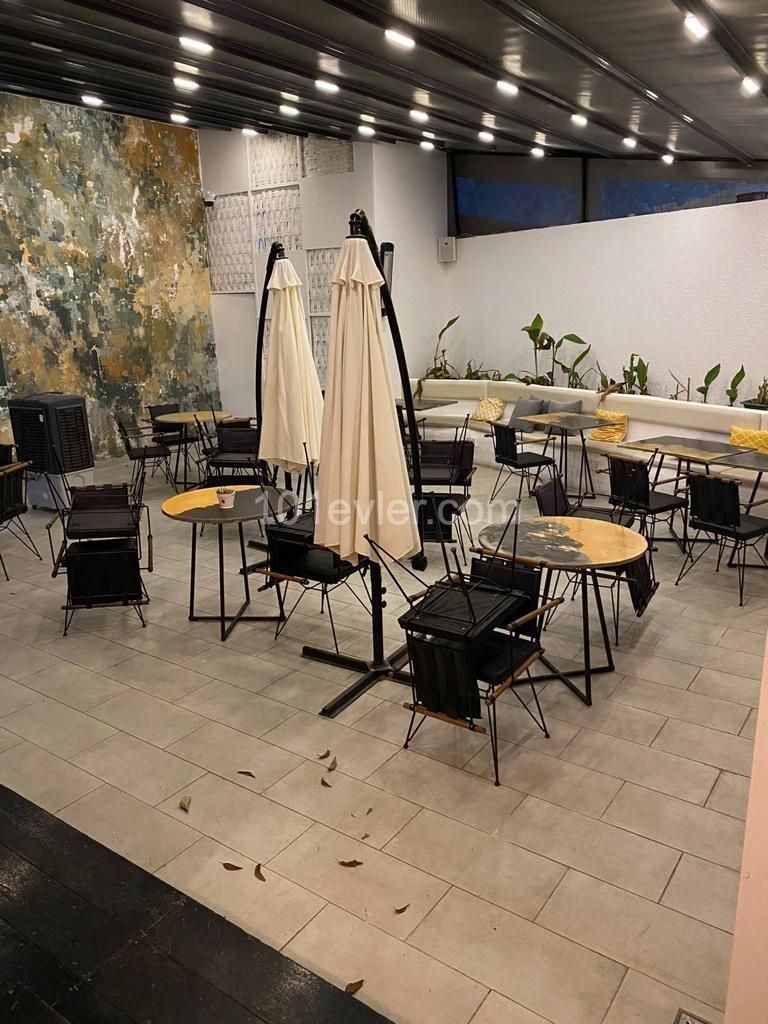 Modern 200 m2 sublease cafe restaurant with inner garden in Nicosia Surlariçi 23,000 stg ** 