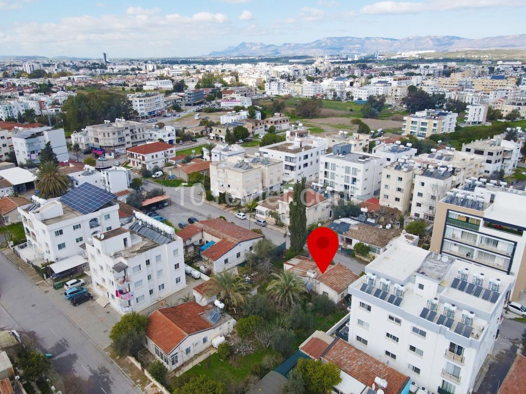 548 m2 4 floors Turkish made land for sale with zoning permission 130.000 stg in a central location in Nicosia Marmara ** 